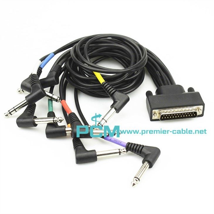 전기 드럼 패드 오디오 케이블 TRS Male - DB25 Male 커넥터는 Alesis DM6 USB Express에 적합합니다.