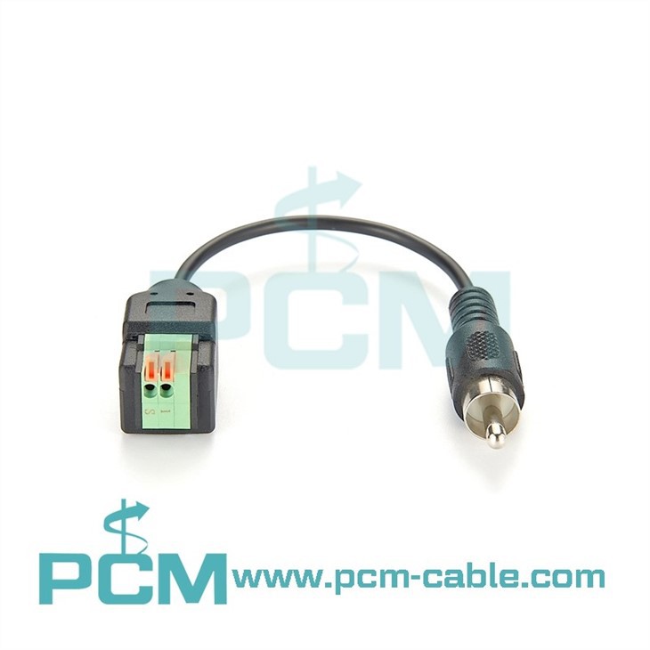 2-pin Terminal Block Connector to Male RCA Adapter (2)