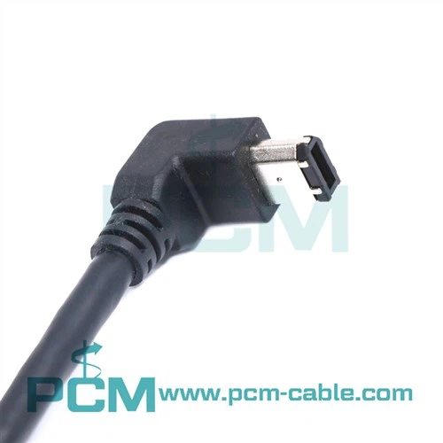 Sony iLink용 IEEE1394a Firewire 400 6핀 오른쪽 아래 방향 케이블