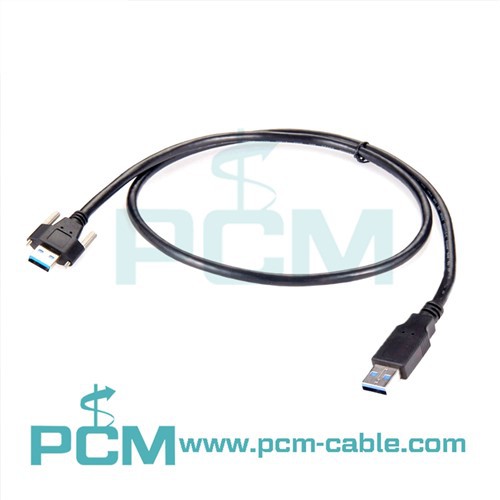 나사 잠금 USB 3.0 Type A to Type A 케이블