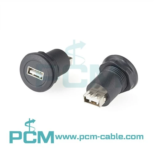 USB A 잭 - USB A 잭 원형 패널 마운트 어댑터