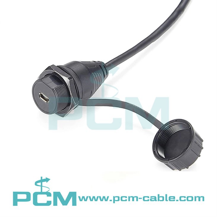 방수 USB 커넥터 마이크로 B 암