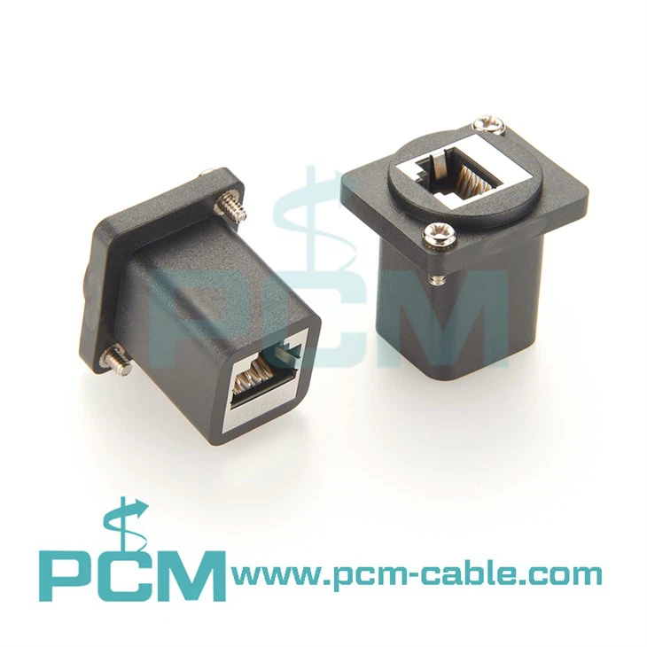 etherCON RJ45 Cat6a Coupler Neutrik D-Shape cutout