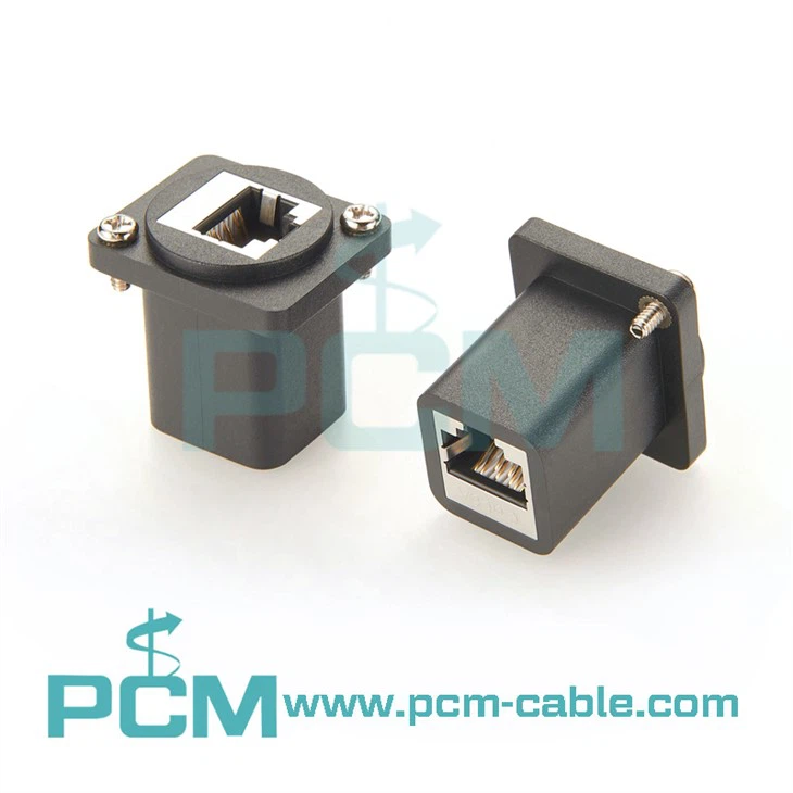 Cat6A shieded RJ45 feedthrough connector