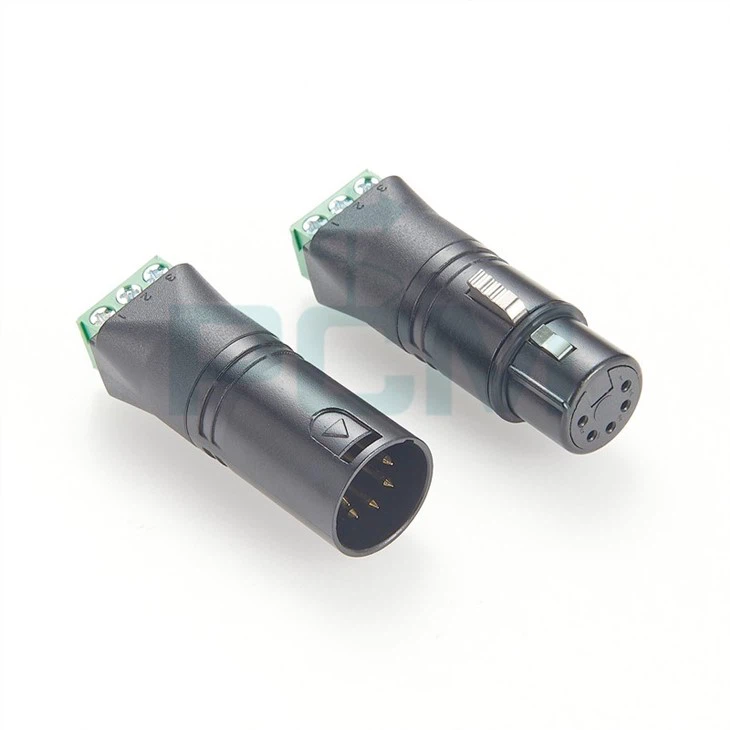Audio equipment XLR to screw terminal adapter