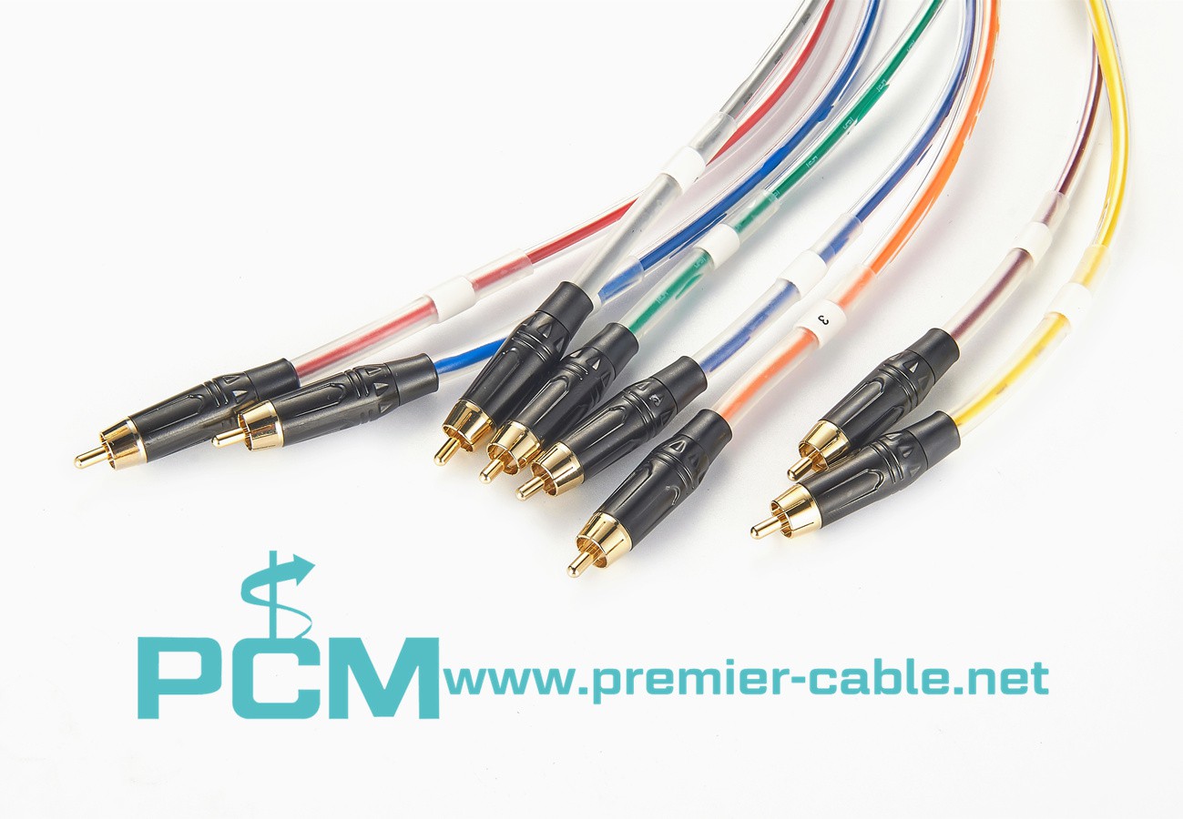 DB25 to 8 RCA snake cable audio cable video cable DB25 to 8 RCA snake cable audio cable video cable