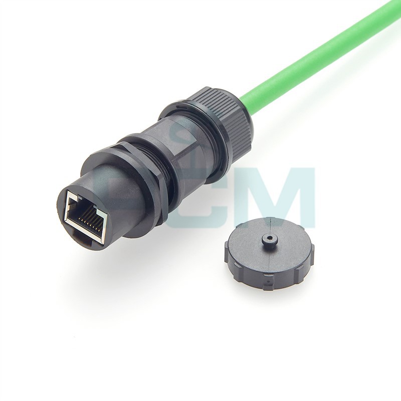 Waterproof RJ45 extender connector for Cat6 Ethernet cable Waterproof RJ45 extender connector for Cat6 Ethernet cable