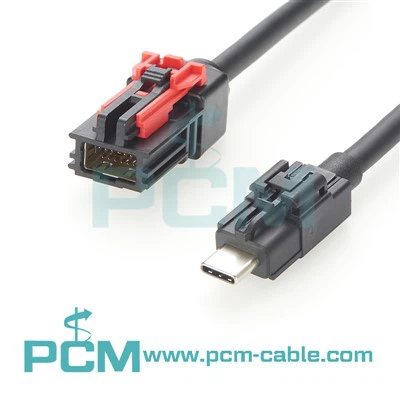 자동차 HSAUTOLINK 12PIN에서 USB C 케이블