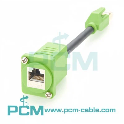 CAT8 패널 마운트 확장 케이블 40Gbps 2000MHz