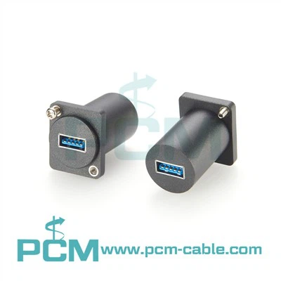 섀시 마운트 USB3를 통해 피드를 통해 0 A에서 광고 시리즈 패널 마운트 어댑터