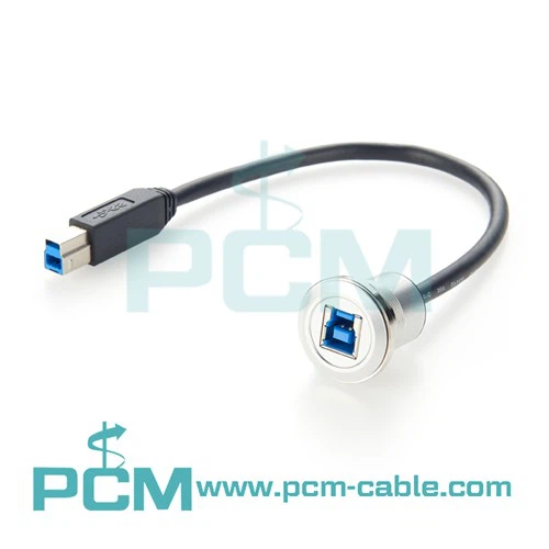 케이블이 있는 USB 3.0 B 대 B 커플러