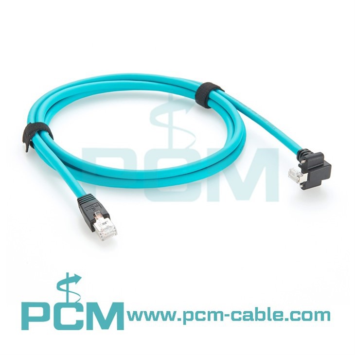 Durable RJ45 GigE Ethernet Cable with Vertical Screw Lock for Industrial Camera Systems